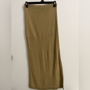 Chic Tan Pencil Skirt for Women Size XL